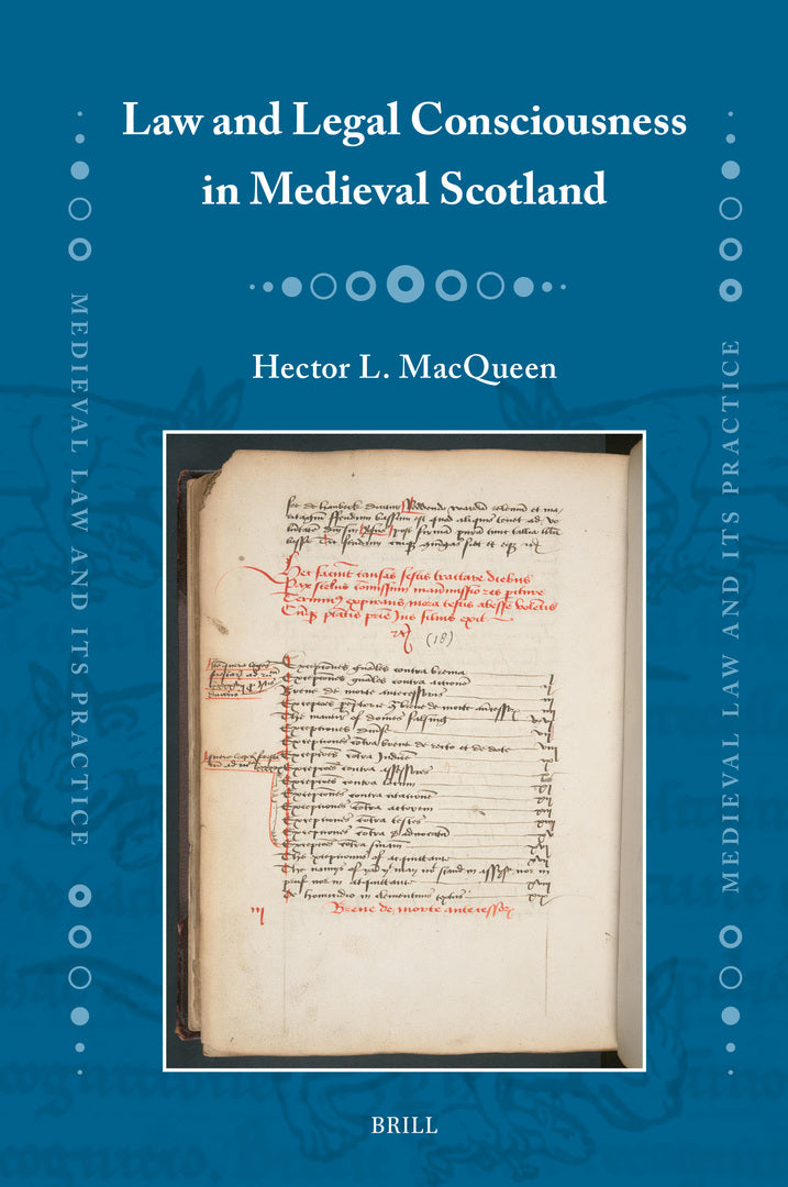 Cover image for Law and Legal Consciousness in Medieval Scotland ISBN 9789004512283